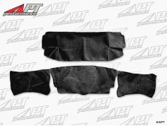 Rear wall carpet set black Spider Serie 4 1990 - 1993