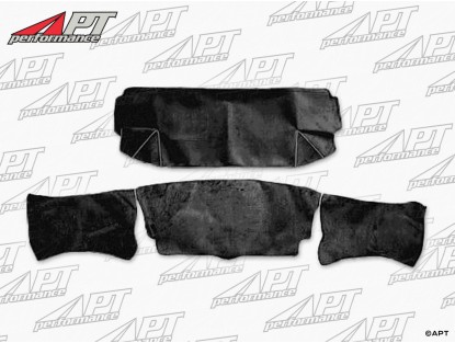 Rear wall carpet set black Spider Serie 4 1990 - 1993