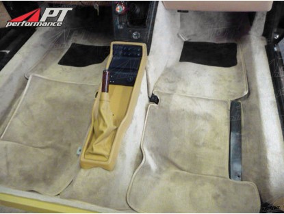 Rear wall carpet set tan Spider Serie 4 1990 - 1993