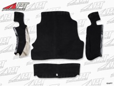 Boot carpet set black Velours Deluxe Spider 1983 - 89