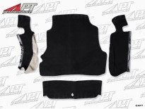 Boot carpet set black Velours Deluxe Spider 1983 - 89