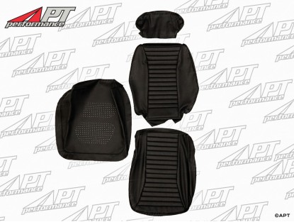 Seat covers leather Montreal black
