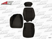 Seat covers leather Montreal black