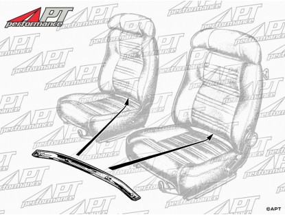 Front seat cover rail Alfa Romeo 1750 - 2000 GTV Bertone