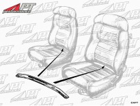 Front seat cover rail Alfa Romeo 1750 - 2000 GTV Bertone