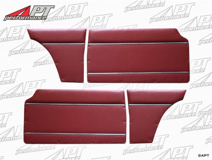 Set (4) door panels bordeaux red  1300 - 1750 GT / GTV