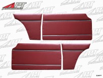 Set (4) door panels bordeaux red  1300 - 1750 GT / GTV