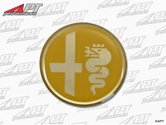 Steering wheel centre badge gold Alfa Romeo 40mm