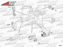 Base plate for inner door handle 1750-2000 Berlina