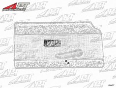 Arm rest fixing plate set 1300-1750 GT / GTV Bertone 2