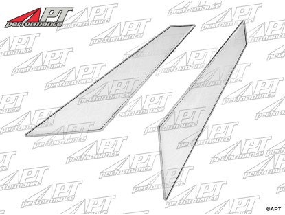 Chromed plastic triangle insert set (2) for armrests Spider