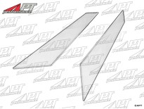 Chromed plastic triangle insert set (2) for armrests Spider