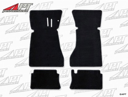 Set Deluxe floor mats black velours GT 105 1. series