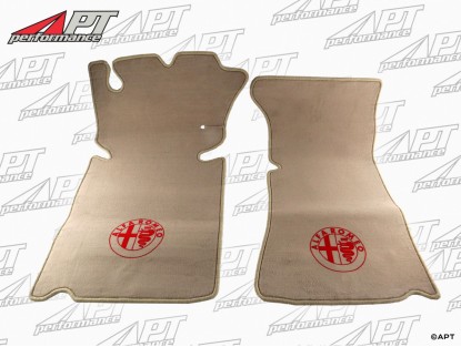 Set floor mats tan velours Spider 70 - 85