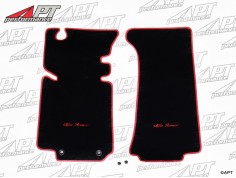 Set floor mats black Velours Duetto Spider 70-85