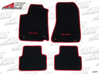 Set floor mats black Velours 159 2009 - 2011
