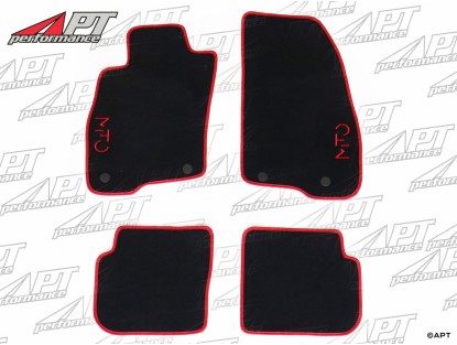 Set floor mats black Velours Mito 2008-18