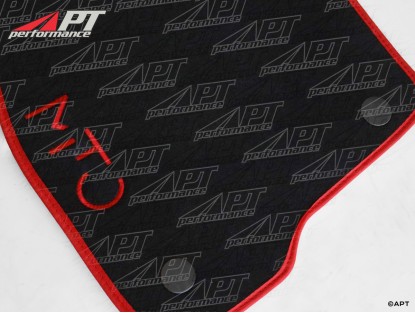Set floor mats black Velours Mito 2008-18