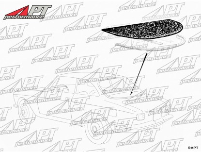 Rear window shelf 1300 - 1750 GT Bertone 1. S. 49cm