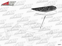Rear window shelf 1300 - 1750 GT Bertone 1. S. 49cm
