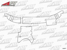Dashboard sound deadening mat set Giulia 2