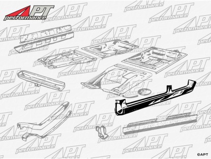 Door sill outer Giulia Super / Nuova left