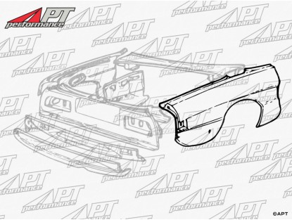 Rear fender Spider 83 - 89 right