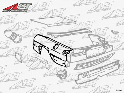 Rear fender Spider 90 - 93 left