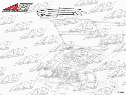 Plastic moulding bonnet black Giulia Nuova