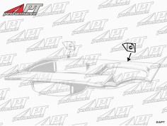 Rear bumper mounting bracket left side GT Bertone 2