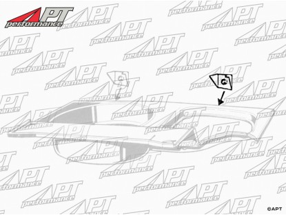 Rear bumper mounting bracket left side GT Bertone