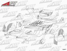 Boot floor panel 2000 / 2600 Touring  Spider 2