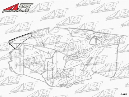 Repair panel front inner wing Alfetta GTV right