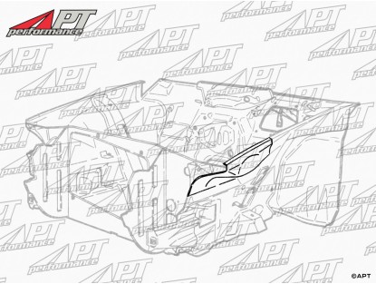 Repair panel front inner wing Alfetta GTV left