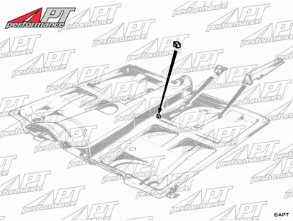 Inner front seat console support Alfa Spider