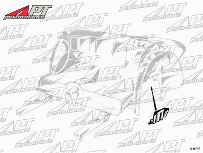 Rebound strap mount rep. panel 1300 - 2000cc 105 left