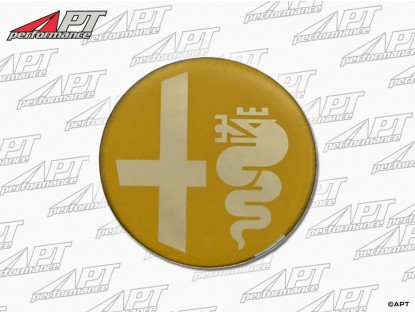 Round golden badge C- Pillar Giulia Super left / right
