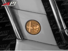Round golden badge C- Pillar Giulia Super left / right 2
