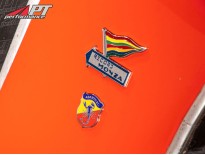 Enamel badges (2) Record Monza Fiat Abarth Monomille
