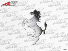 Ferrari horse badge medium chromed 90mm 1. Serie