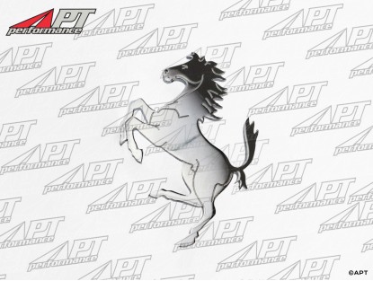 Ferrari horse badge medium chromed 90mm 1. Serie