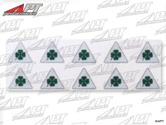 Alfa Quadrifoglio Verde Mini-Stickers 10-pack (2cm)