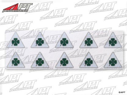 Alfa Quadrifoglio Verde Mini-Stickers 10-pack (2cm)
