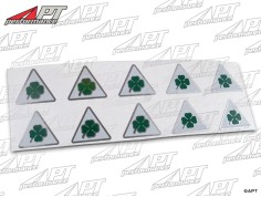 Alfa Quadrifoglio Verde Mini-Stickers 10-pack (2cm) 2