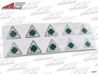 Alfa Quadrifoglio Verde Mini-Stickers 10-pack (2cm)
