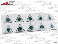 Alfa Quadrifoglio Verde Mini-Stickers 10-pack (2cm)