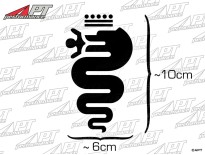 Sticker Alfa snake black (10cm)
