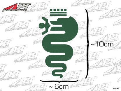 Sticker Alfa snake green (10cm)