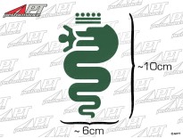 Sticker Alfa snake green (10cm)