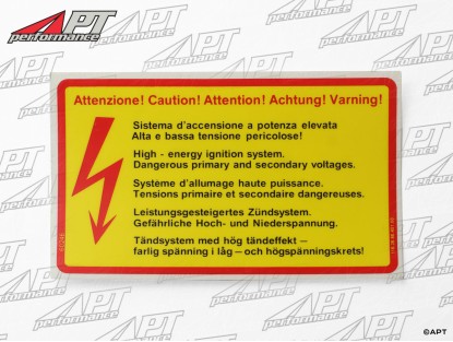 Sticker High Energy Ignition System 13cm x 8cm